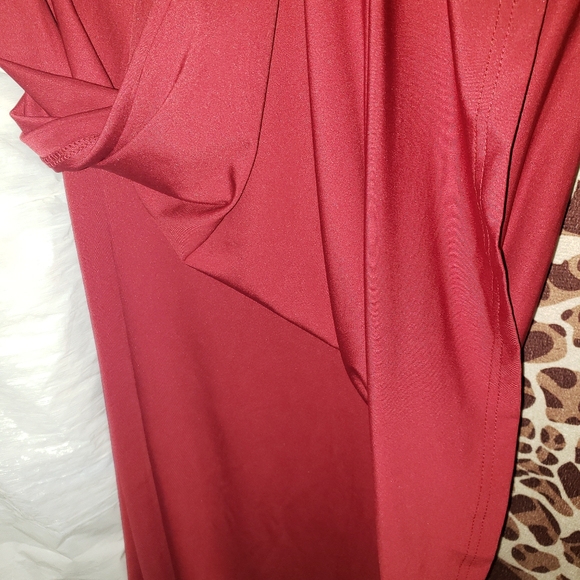 One Shoulder High Split Sleeveless Ruched Sexy Cocktail Maxi Long Dress - Picture 14 of 14